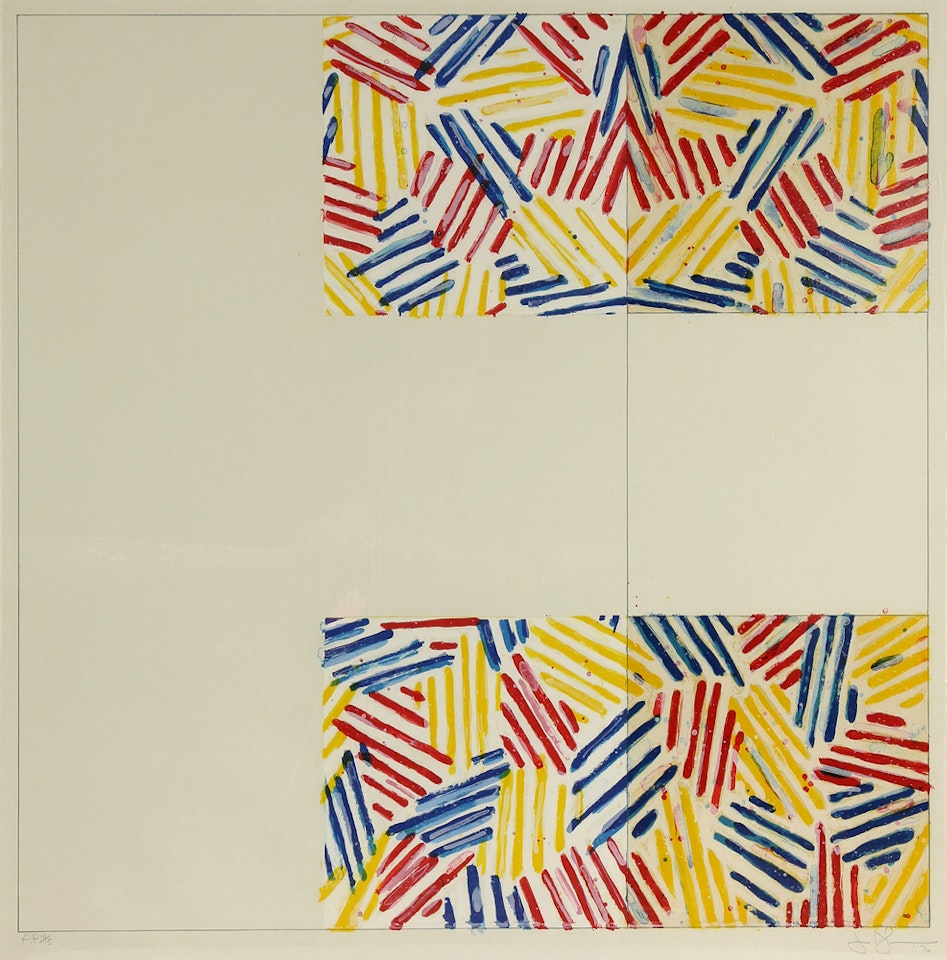 "Untitled #2,"; from Six Lithographs Series (After Untitled 1975) by Jasper Johns