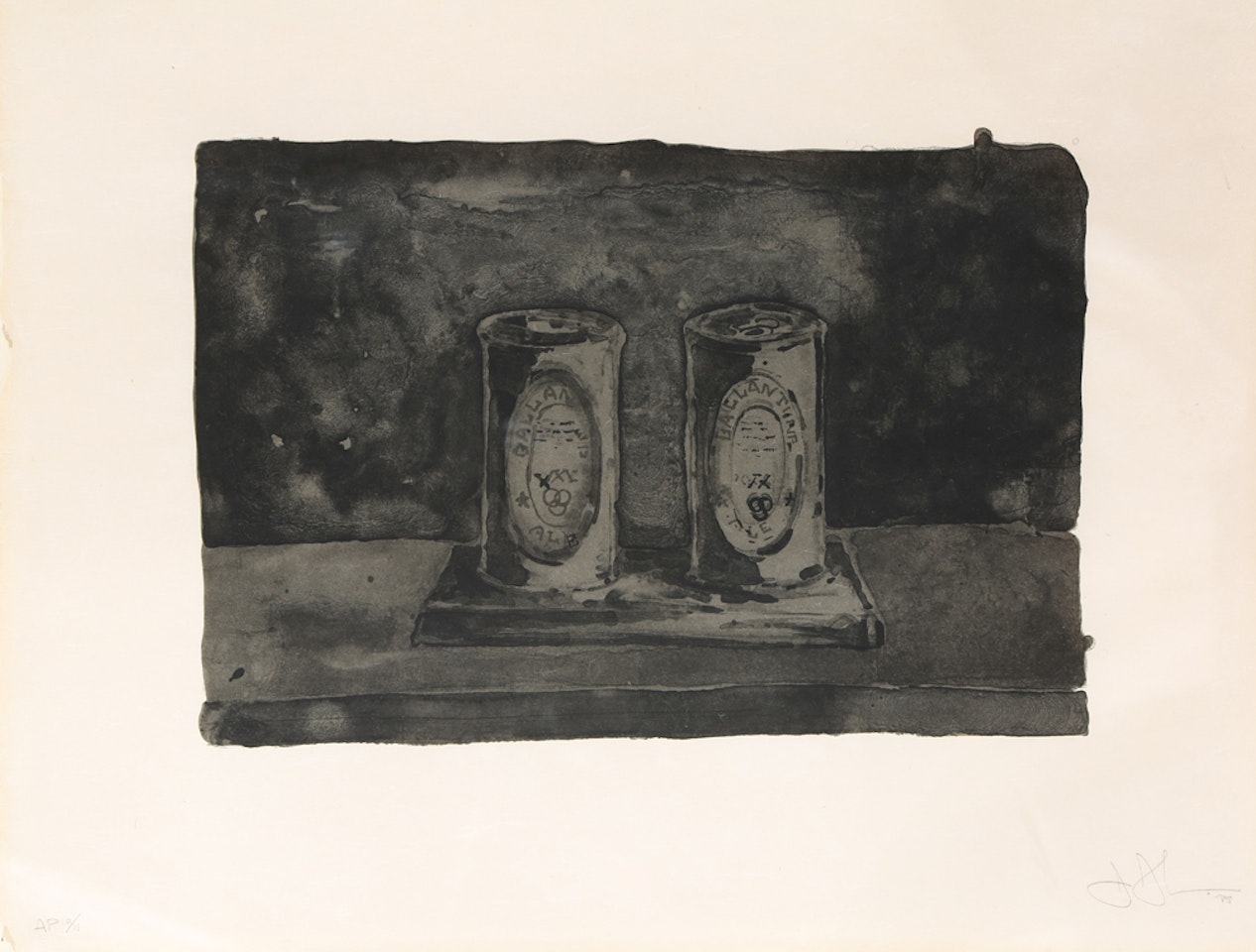 "Ale Cans" by Jasper Johns
