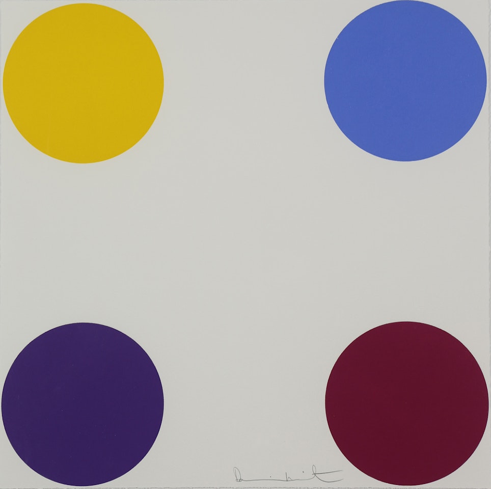 "Maltohexarose," (From series "Spots") by Damien Hirst
