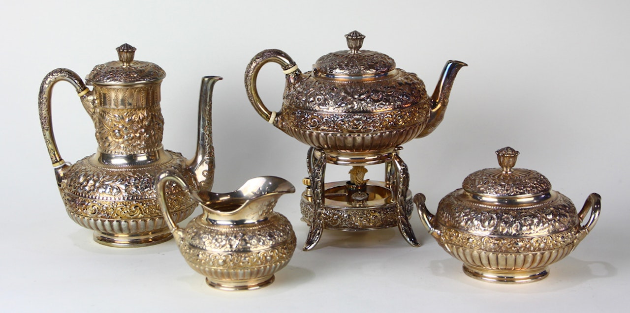 sterling silver drinks service by Tiffany & Co.