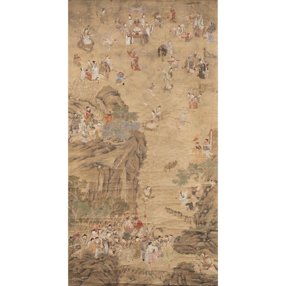 immortals hanging scroll by Chinese School