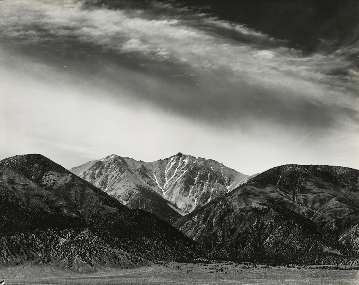 "Boundary Peak, California - Nevada Boundary" by Ansel Adams