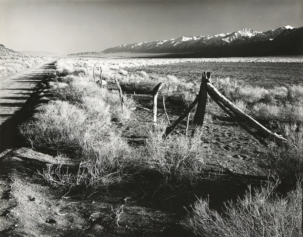 "Land of Little Rain, Sierra Nevada, Owens Valley Road" by Ansel Adams