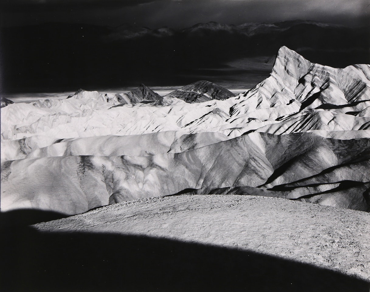 "Manly Beacon, Death Valley National Monument" by Ansel Adams