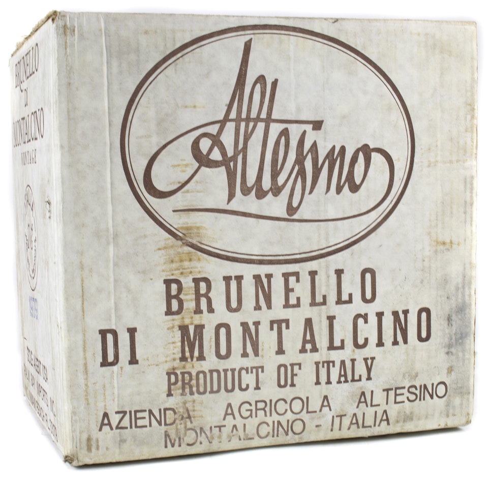 One sealed case of 1979 Altesino Brunello di Montalcino by Various Artists