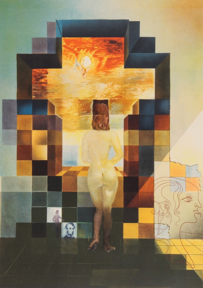 "Lincoln in Dalivision" by Salvador Dali