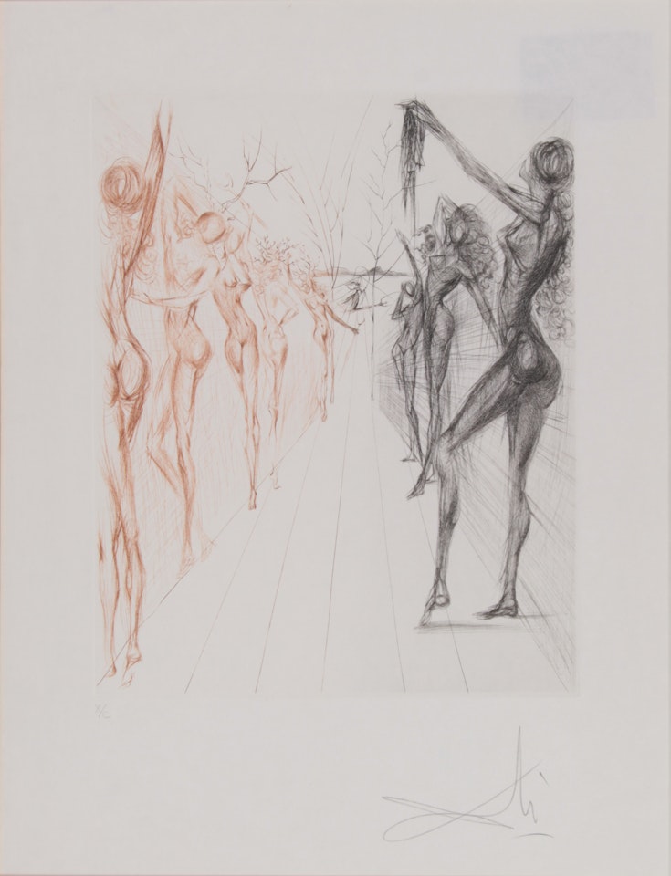 "The Hippies, Le Couloir de Kathmandou" by Salvador Dali