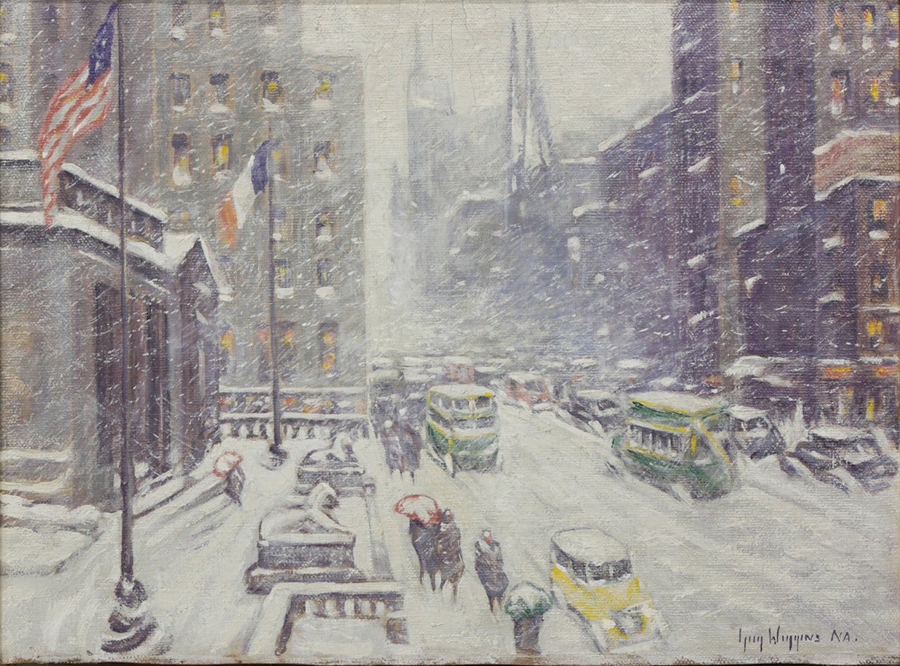 Avenue at the Library by Guy Carleton Wiggins