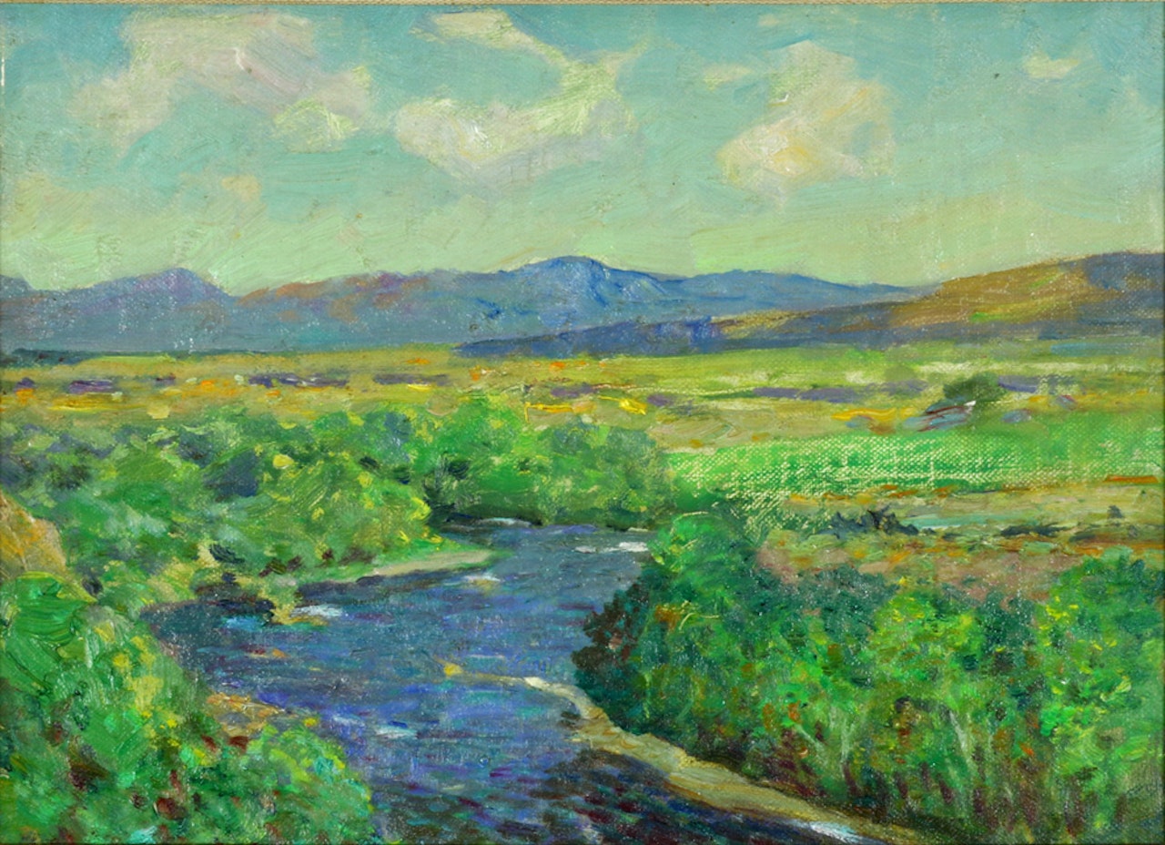 Late Afternoon Gloro, Nevada Desert (Carson River) by William Ritschel