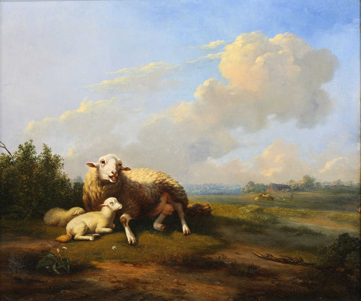 "Sheep in Landscape" by Eugène Joseph Verboeckhoven