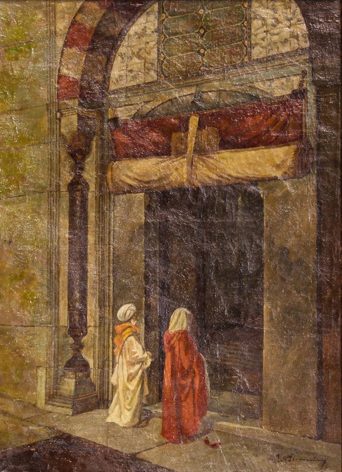 The Entrance of the Mosque by Eugene Fromentin