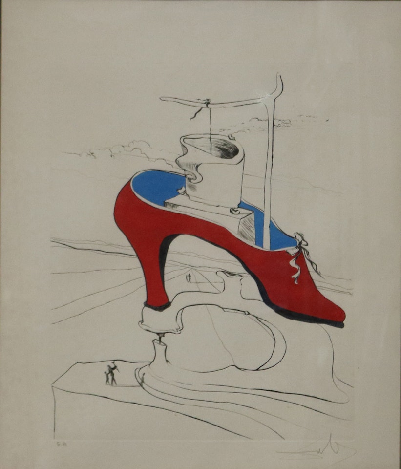 "Le Malediction Vaincu (from "After 50 Years of Surrealism")" by Salvador Dali