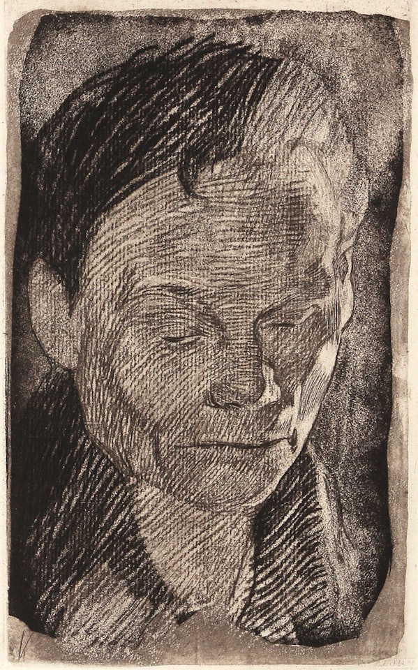 "Frauenkopf (Head of a Woman)" by Kathe Kollwitz