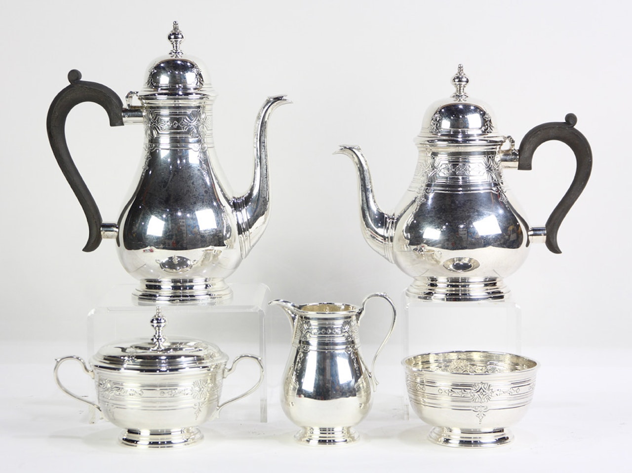 Sterling hot beverage service by Tiffany & Co.