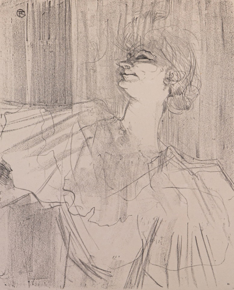"Yvette Guilbert, A Menilmontant de Bruant" by Henri de Toulouse-Lautrec