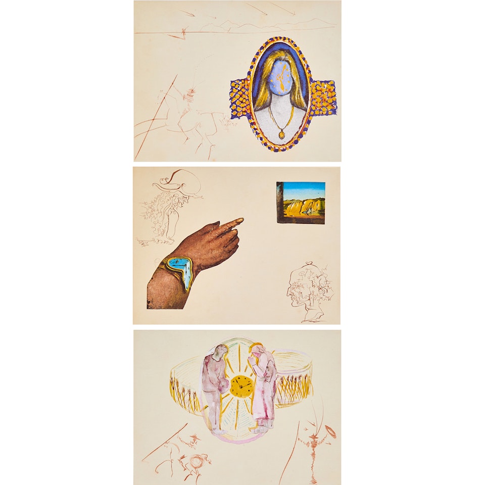 "The Cycles of Life (set of 3) by Salvador Dali
