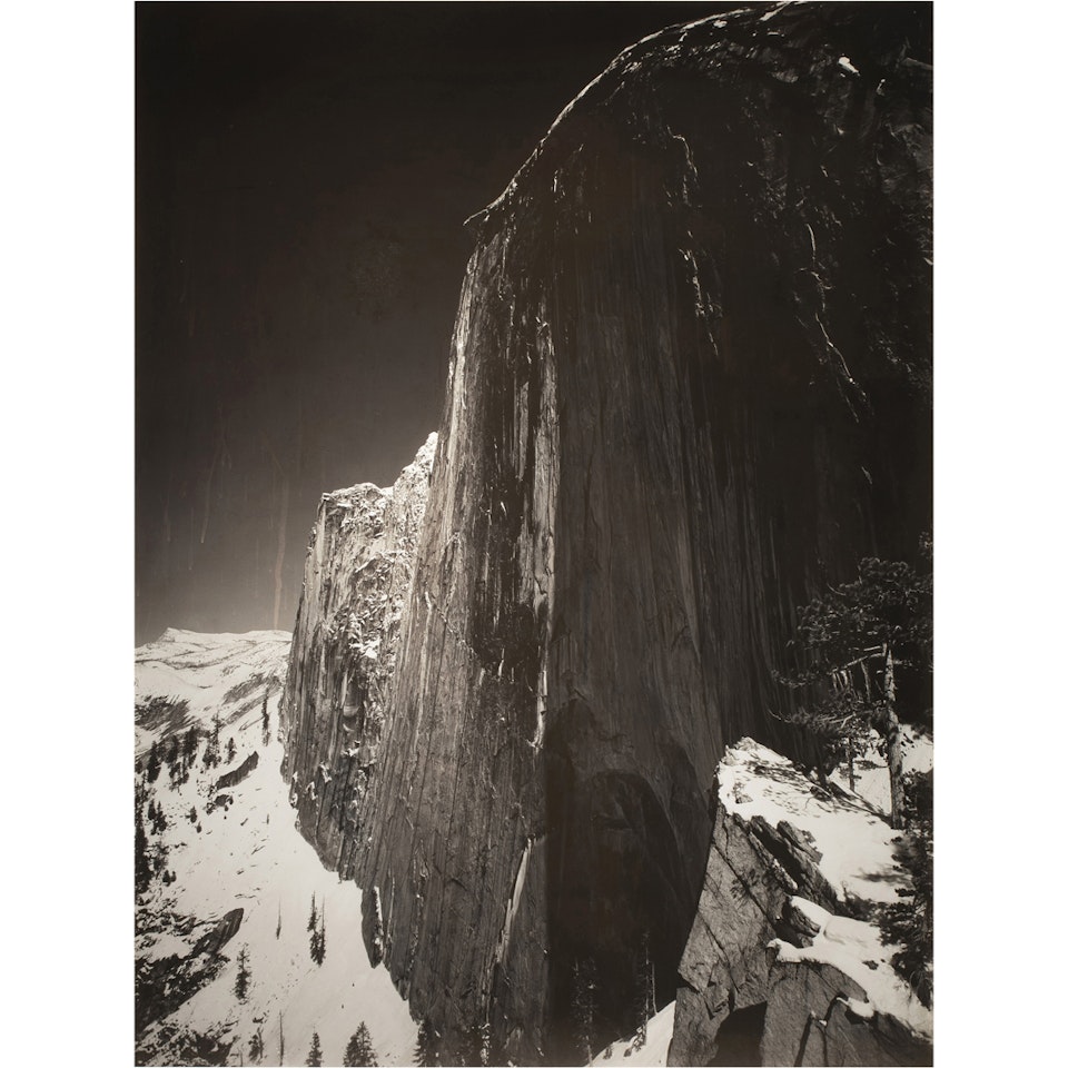 "Monolith, the Face of Half Dome, Yosemite National Park, California" by Ansel Adams