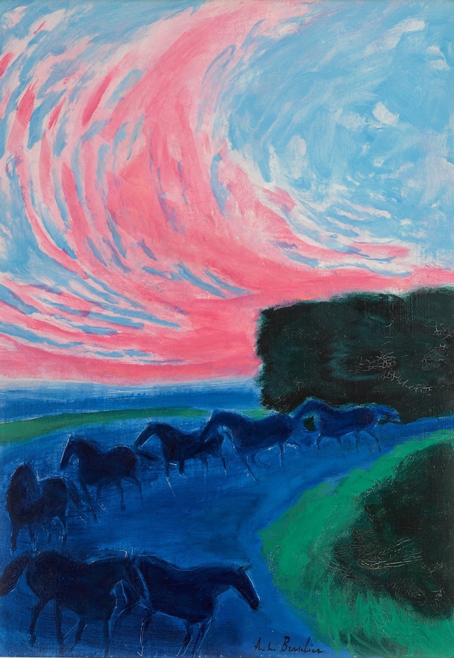 Les Chevaux de Branges by André Brasilier