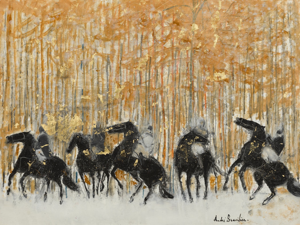 Petite chevauchée au parc by André Brasilier