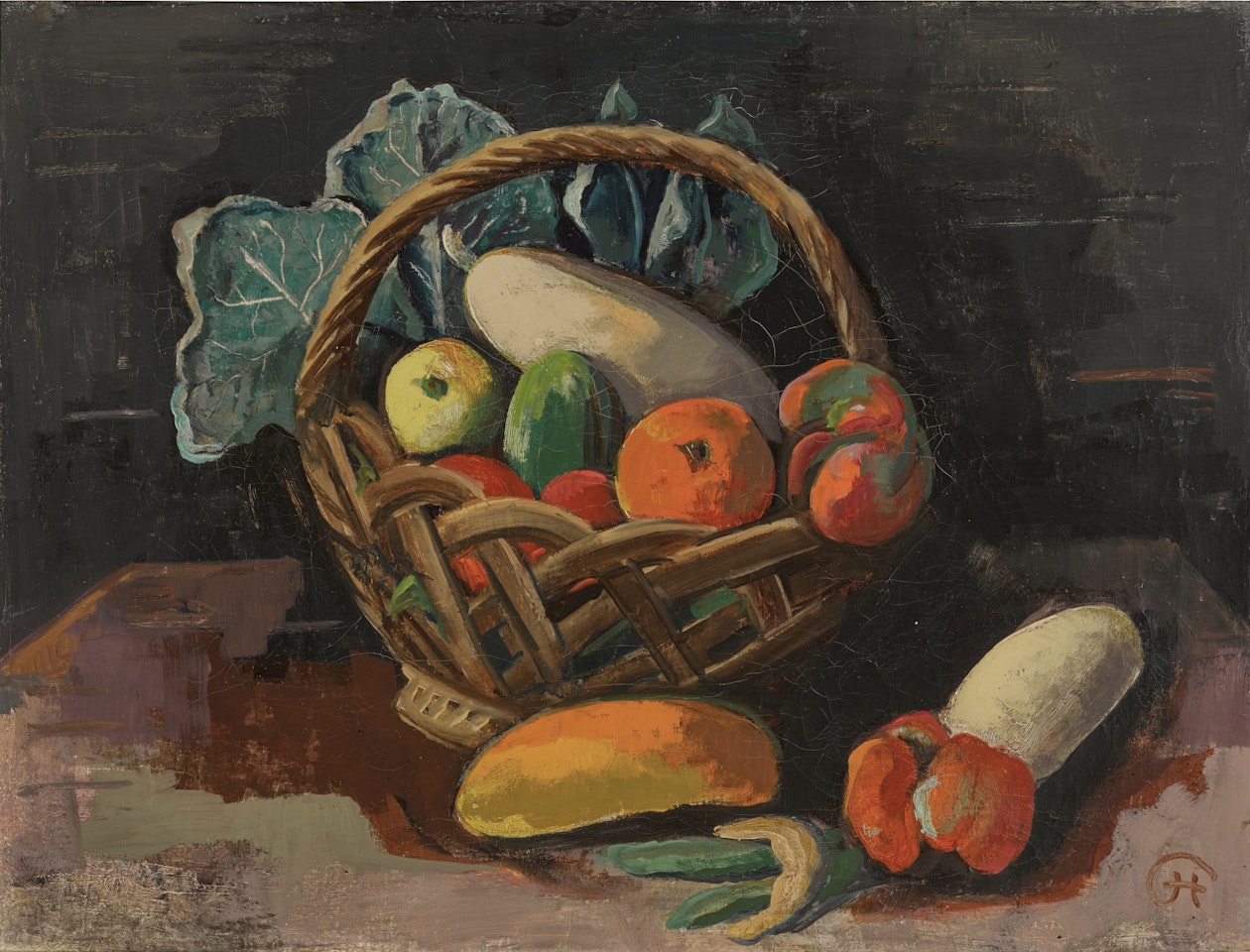 Früchtestilleben (Still Life with Fruit) by Karl Hofer