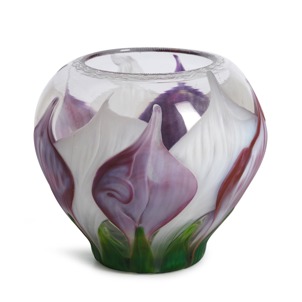 GLASS PAPERWEIGHT VASE by Tiffany Studios