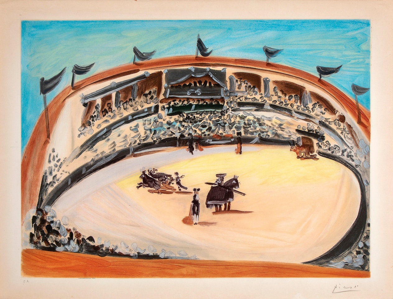 La Corrida (The Bullfight) by Pablo Picasso