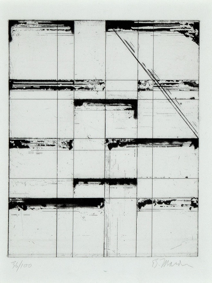 Etching for Parkett by Brice Marden