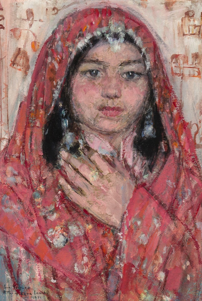 Portrait of a Girl (Agra India) by Leon Gaspard