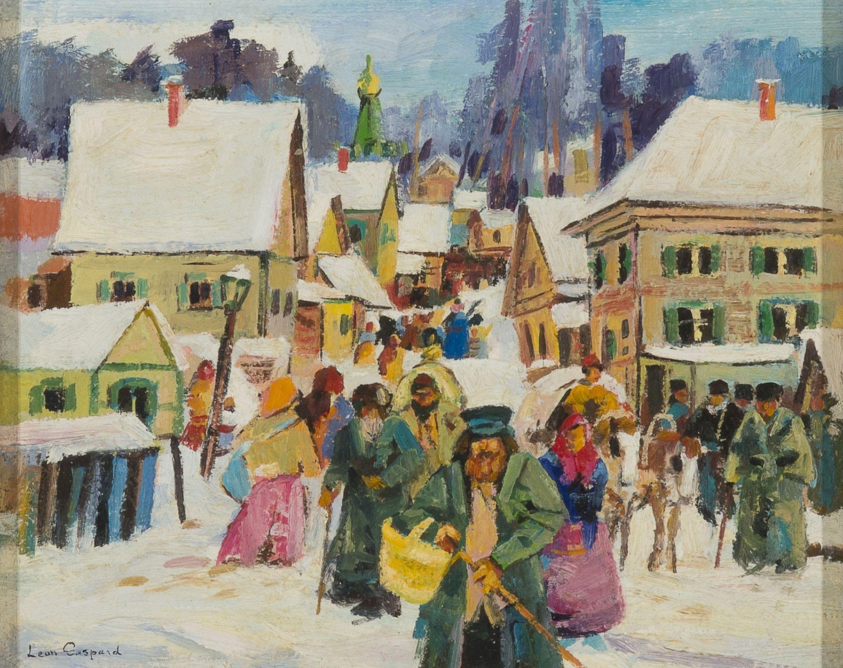 Russian Street Scene by Leon Gaspard