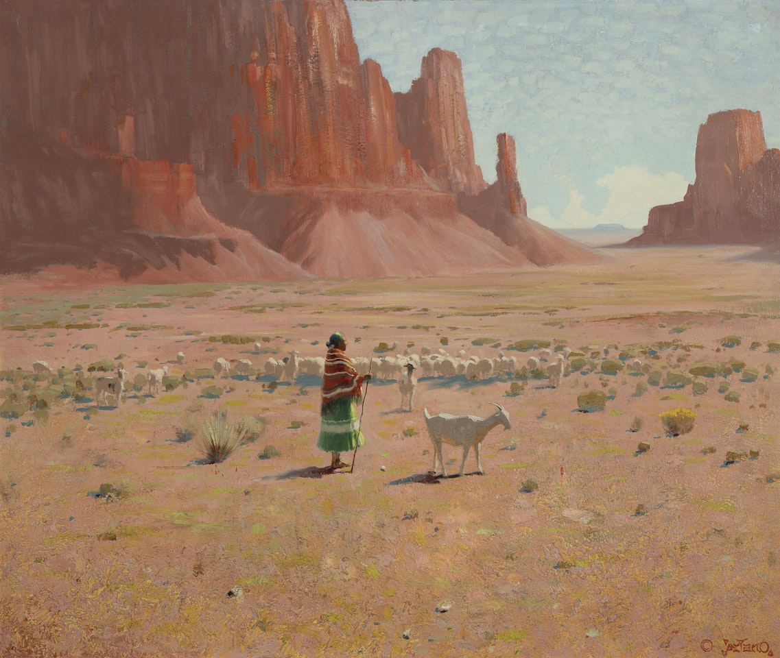 Vermillion Cliffs (Navajo Reservation) by Gerard Curtis Delano