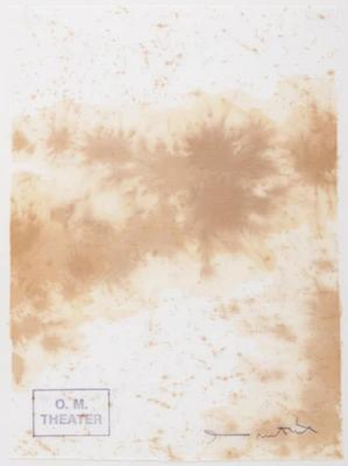 Ohne Titel (Aktionsrelikt - Schüttbild) by Hermann Nitsch