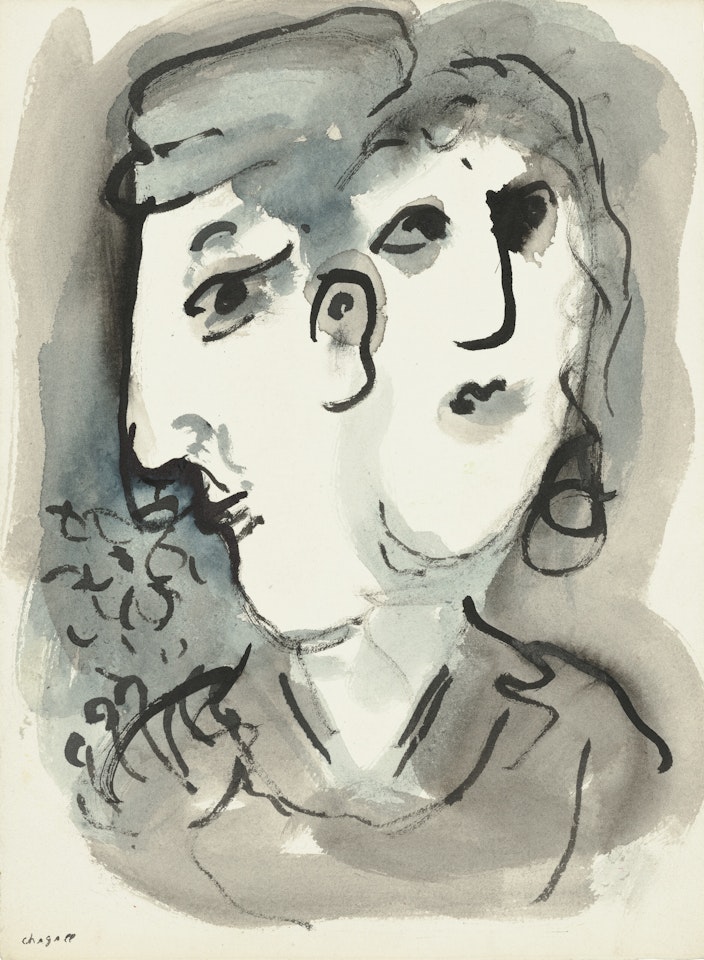 Tête à deux visages by Marc Chagall