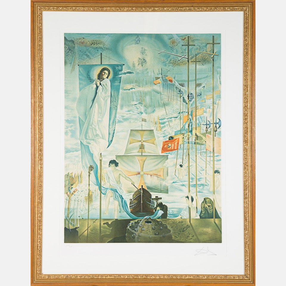 Discovery of America by Christopher Columbus by Salvador Dali