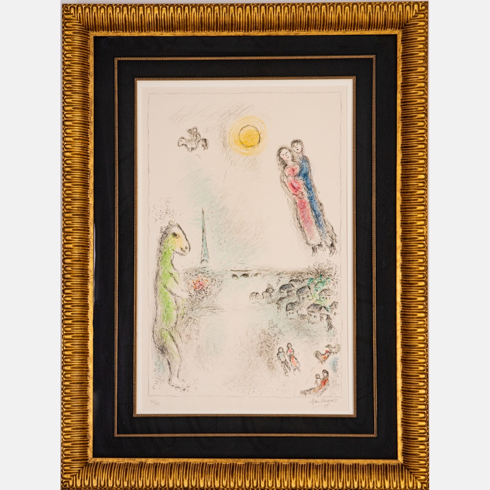Les Deux Rives by Marc Chagall