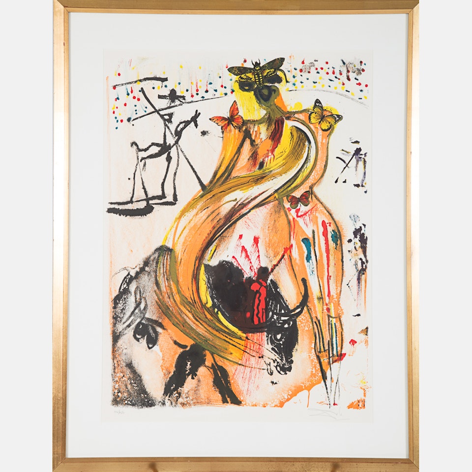 Butterfly and the Bullfighter by Salvador Dali