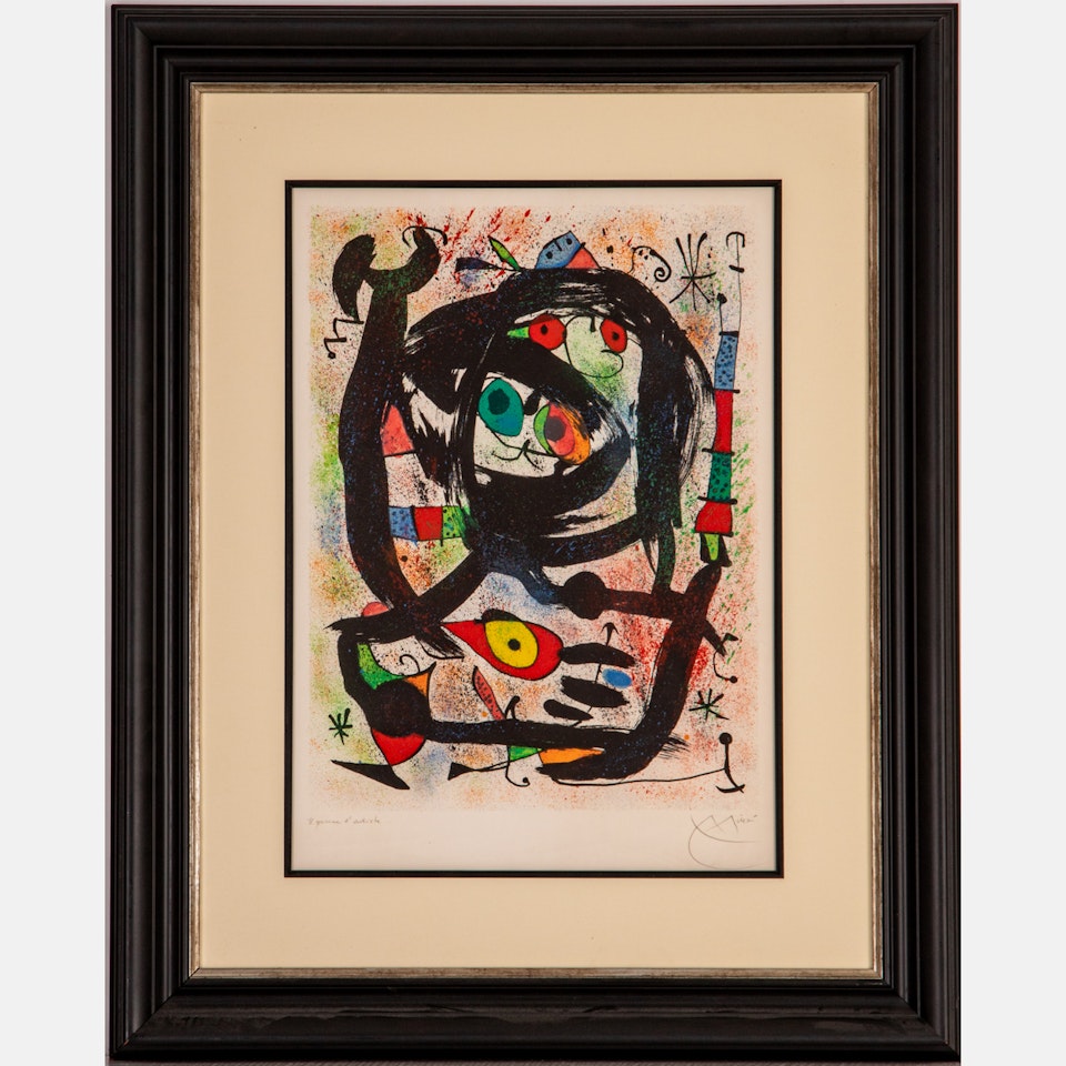 Lithograph for the Los Angeles County Museum of Art by Joan Miró