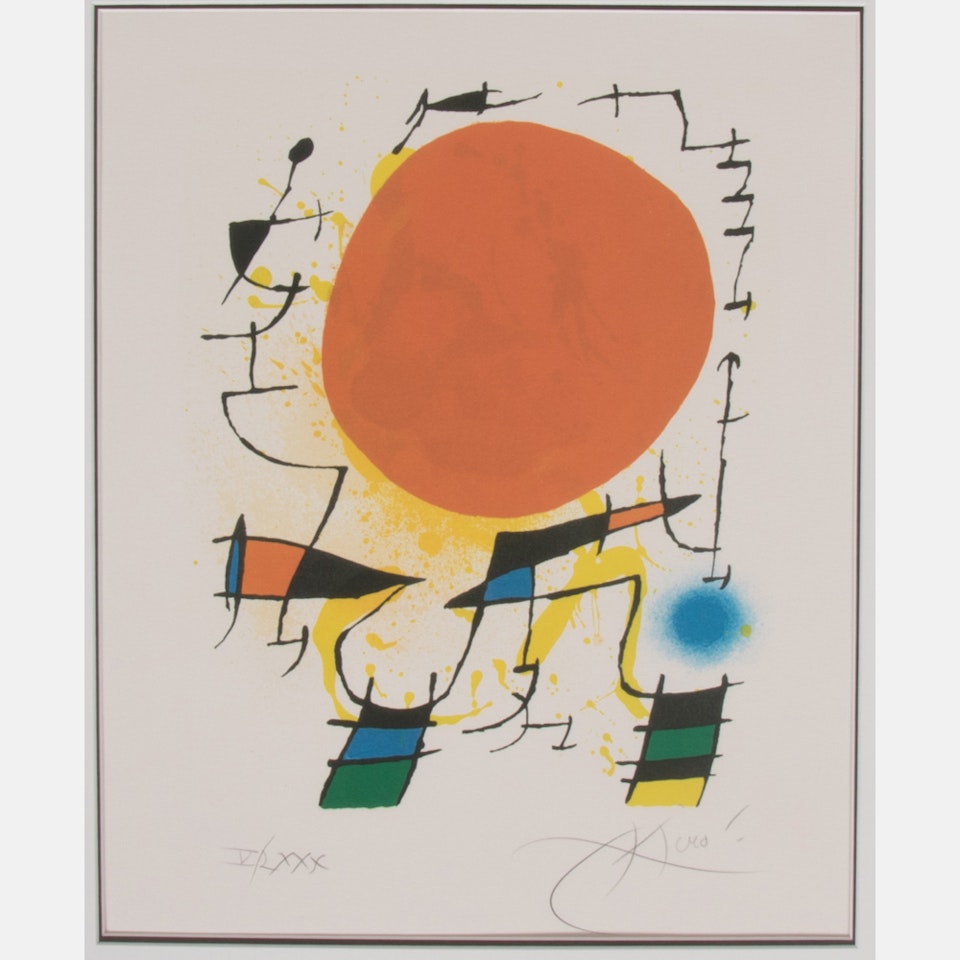 Le Soleil Rouge by Joan Miró
