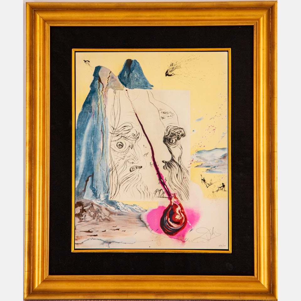 Sigmund Freud, Moise et le Monotheisme by Salvador Dali