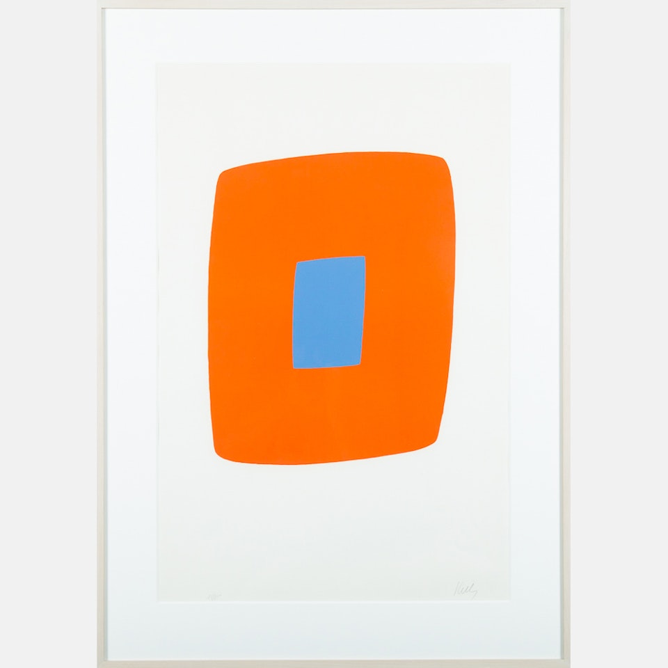 Orange with Blue by Ellsworth Kelly