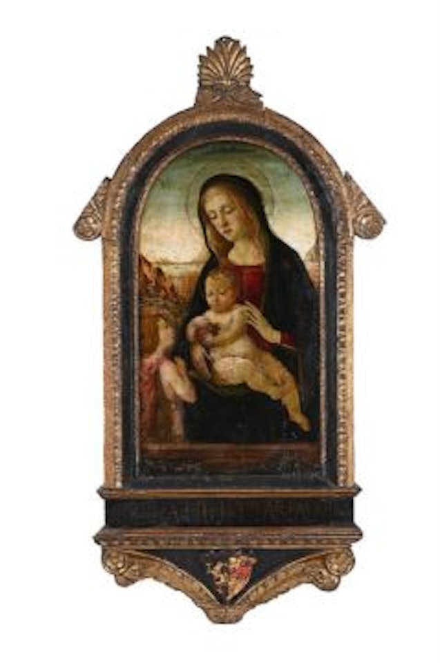THE MADONNA AND CHILD WITH THE INFANT ST JOHN THE BAPTIST by Florentine School