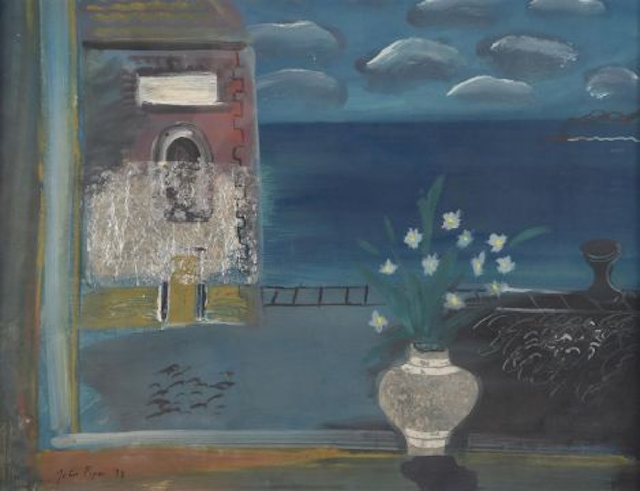 The Vase of Flowers by an Open Window by John Piper