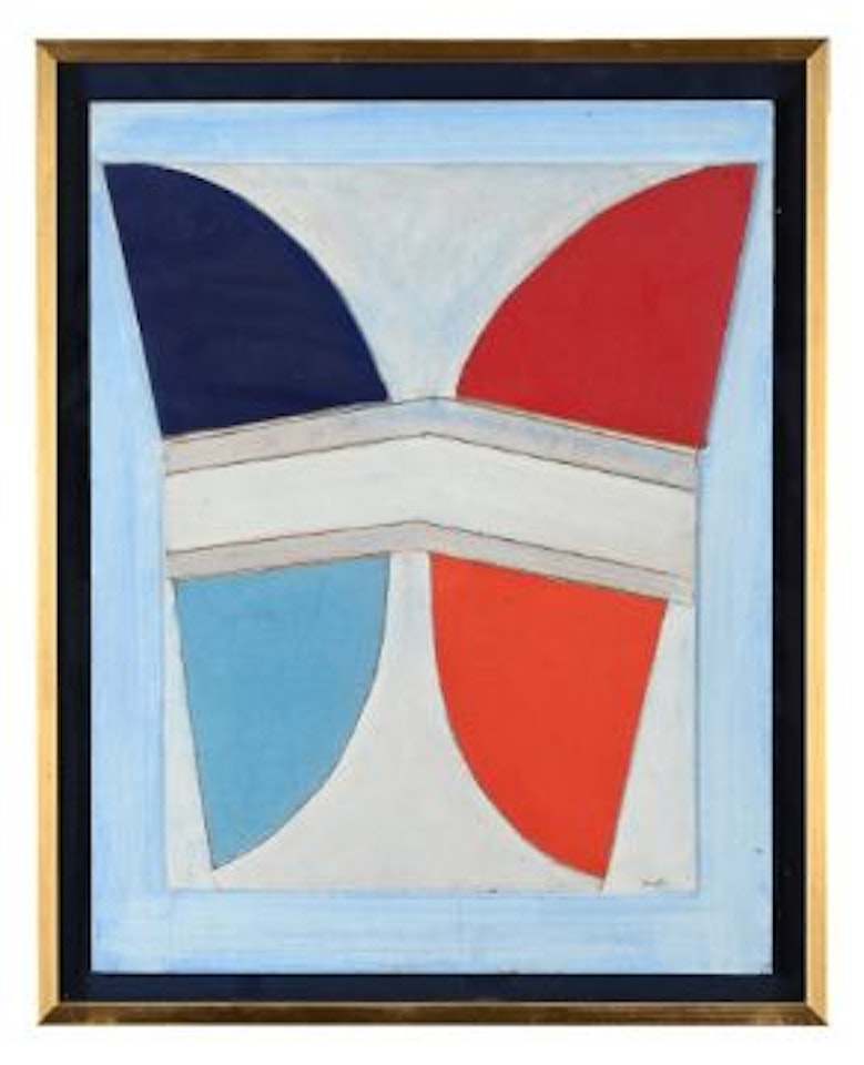 UNTITLED (RED, BLACK, BLUE, ORANGE) by Terry Frost