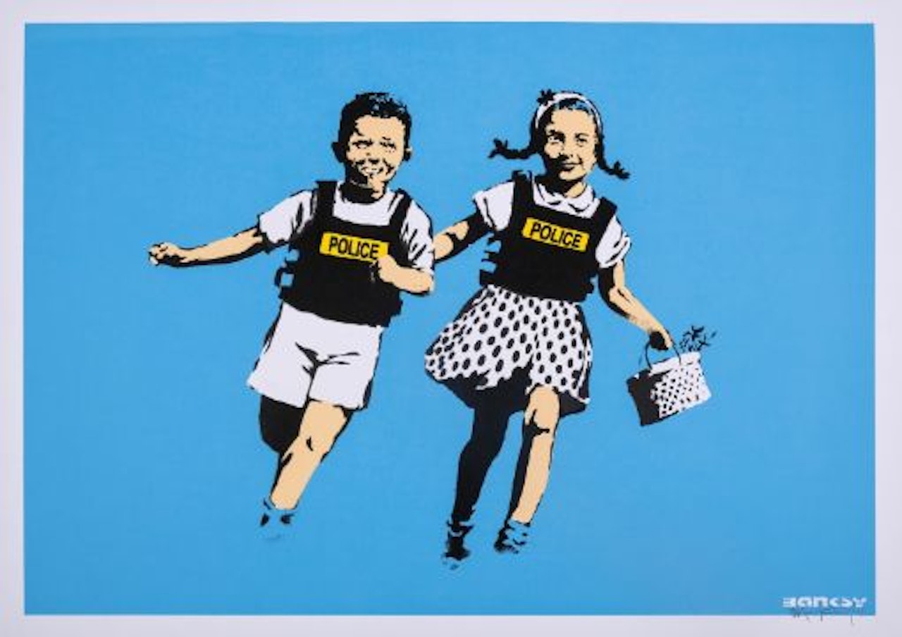 Jack and Jill (Police Kids) by Banksy
