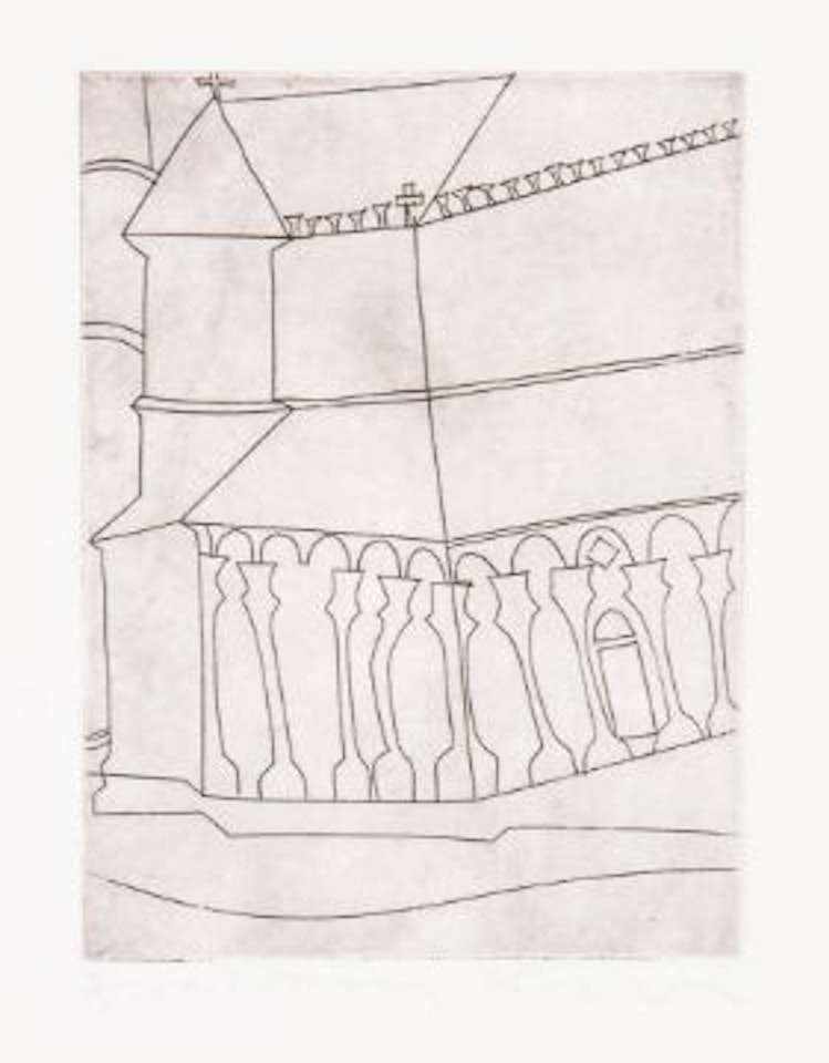 Fragment of Tuscan Cathedral (a.c.47) by Ben Nicholson, O.M.