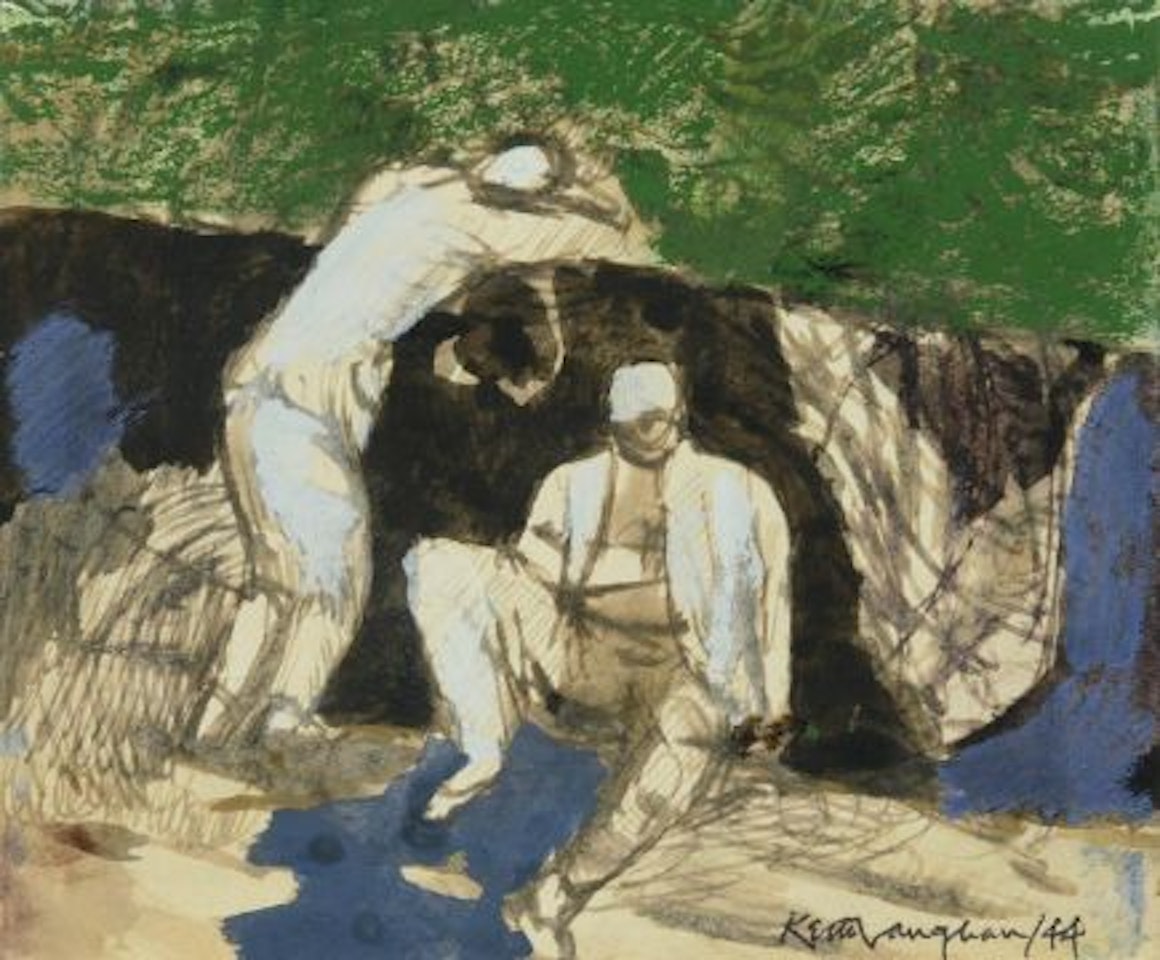 TWO LABOURERS RESTING by Keith Vaughan