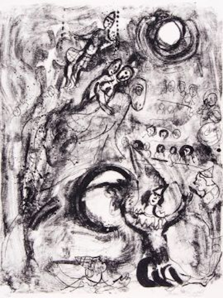 Clown aux Cerceaux (m.166) by Marc Chagall