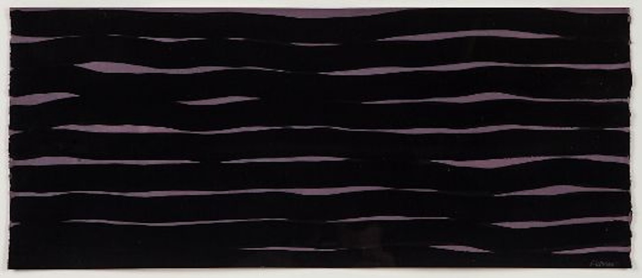 Horizontal Lines (purple) by Sol LeWitt