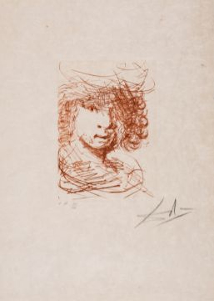 Rembrandt (Field 68-4K; Michler & Löpsinger 292) by Salvador Dali