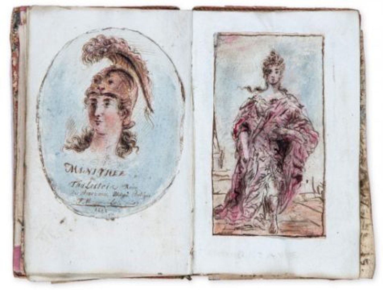 An album of drawings and prints by French School