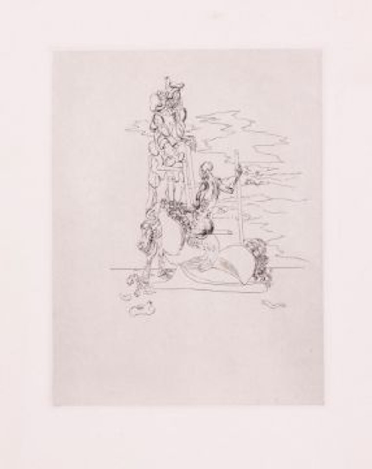 St. George from, Les Chants de Maldoror (f.34-2) by Salvador Dali